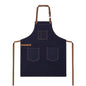 Unisex Heavy Duty Chef Apron w/Adjustable Strap & Large Pockets - color: Navy Blue