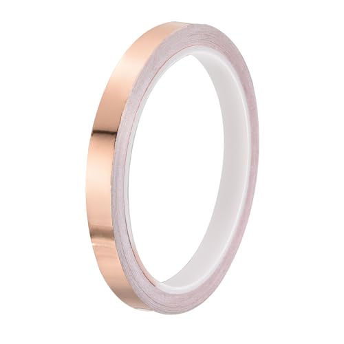 PATIKIL Copper Tape 0.39 Inch x 11 Yards 0.05 Thick Copper Foil Tape Single Sided Conductive Adhesive EMI Shielding for Electronics, Circuits, Grounding - size: 0.39 Inch x 11 Yards x 0.05mm