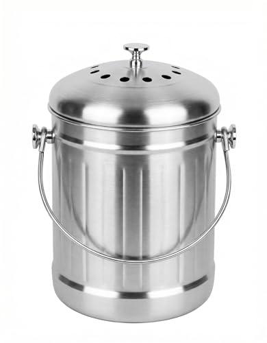 1.3 Gal Kitchen Countertop Compost Bin Countertop Composter