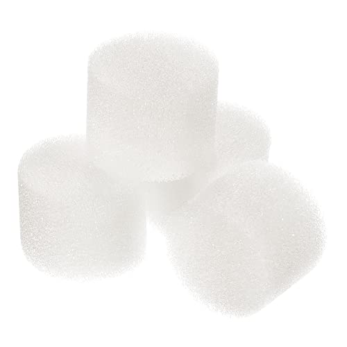MECCANIXITY 100pcs Hydroponic Sponges, 1" Growing Media Cylindrical Sponges for Home Vegetable Flower Planting, White - color: White, size: 1"
