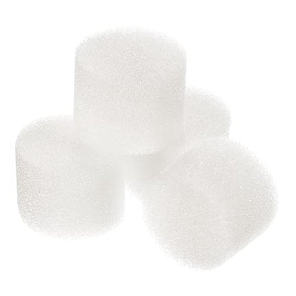 MECCANIXITY 100pcs Hydroponic Sponges, 1" Growing Media Cylindrical Sponges for Home Vegetable Flower Planting, White - color: White, size: 1"