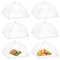 Onarway 6 Pack Food Covers 17 Inch Pop-Up Encrypted Mesh Plate Serving Tent - size: 17 inch x 6 packs