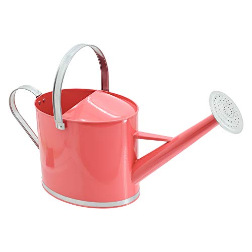 Arcadia Garden Products WC16 Chic Watering Can, Indoor and Outdoor, Easy Pour, Gift, 1.8 gal, Coral - color: Coral, size: 1.8 gal, style: Chic Watering Can