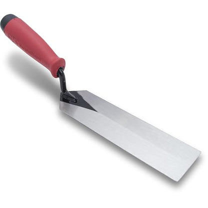 QLT by Marshalltown Masonry Margin Trowel, 8 Inch by 2 Inch, Red Soft Grip Handle, MTSG82 (Pack of 2) - size: One Size (Pack of 2)