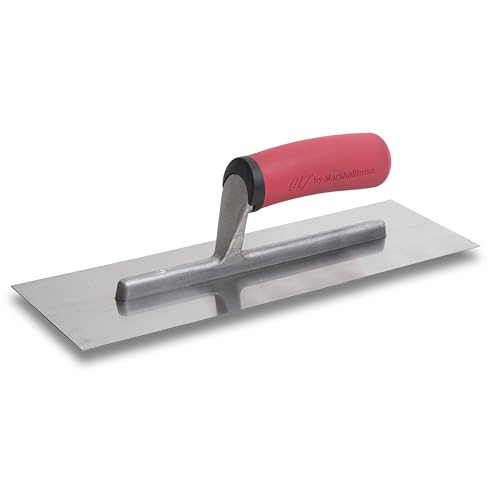 MARSHALLTOWN QLT Concrete Finishing Trowel, 12 x 4 Inch, Stainless Steel - size: 12 x 4 Inches