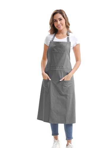 Nanxson Pottery Apron Split Leg with 3 Pockets & Adjustable Buckle - color: Grey
