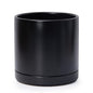 D'vine Dev 10 Inch Ceramic Planter Pot, Black, 94-O-E-2 - color: Black, size: Large