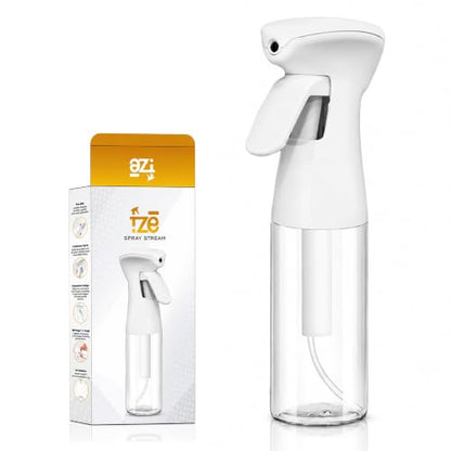 1 Pc Continuous Spray Bottle For Hair (10 Oz/300ml) | Ultra Fine Consistent Mist | Leak Resistant | Easy Press Design | No Clogging | Durable Spray Bottles For Hairstyling, Barber, Plants & Cleaning.