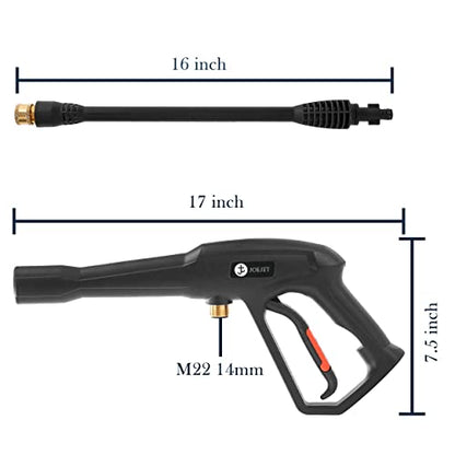 JOEJET Pressure Washer Replacement Gun with Jet Wand and 5 Nozzle Tips