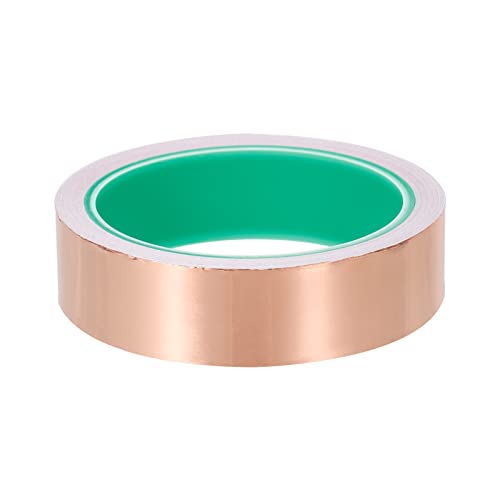 PATIKIL Copper Foil Tape 1 Inch x 33 Feet 0.05mm Thick Double Sided Conductive Adhesive EMI Shielding for Electronics, Circuits, Grounding - size: 1 Inch x 33 Feet