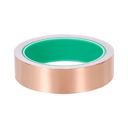 PATIKIL Copper Foil Tape 1 Inch x 33 Feet 0.05mm Thick Double Sided Conductive Adhesive EMI Shielding for Electronics, Circuits, Grounding - size: 1 Inch x 33 Feet