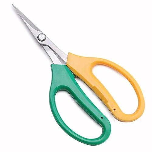 "Honbay Sturdy Trimming Scissors for Garden,Fruits and Grapes with Soft Grips and Bent Up Blade"