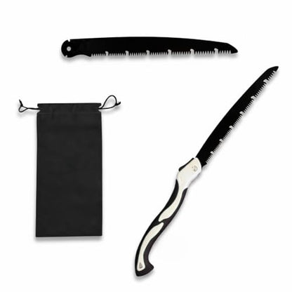 11.8 Inch Folding Hand Saw, SK5 Steel Pruning Saw for Wood Cutting