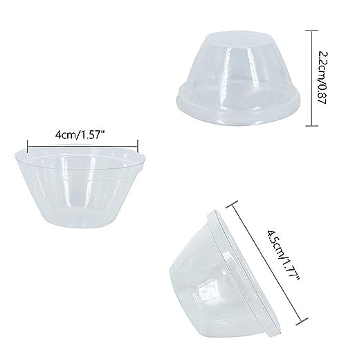 20 PCS Replacement Grow Baskets and Grow Domes Compatible with Aero Garden, Hydroponics Garden Accessories Basket Set,Plant Growing Container with Transparent Insulation Domes.