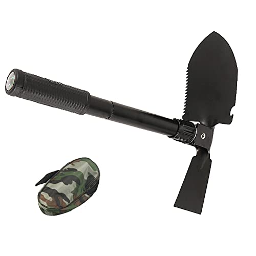 Folding Shovel with Carry Pouch Multitool Outdoor Folding Shovel