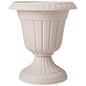 Arcadia Garden Products PL00TP Classic Traditional Plastic Urn Planter, 16" x 18", Taupe - color: Taupe, size: 16" x 18"