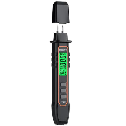 Proster Pocket Moisture Meter - 7 Modes Detachable Pins for Wood