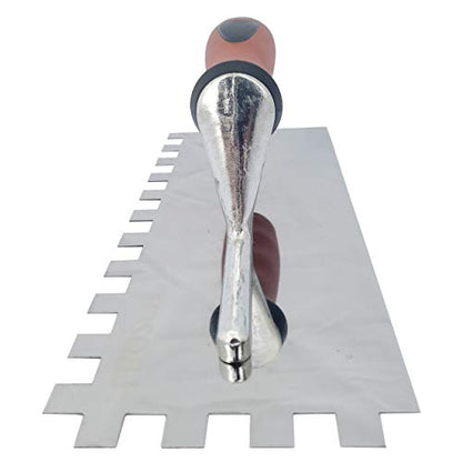 Frosch Stainless Steel Square Notch Tile Trowel (1/2"X1/2") - size: 1/2" X 1/2"