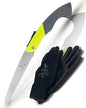 Foldable Hand Held Pruning Saw (RAZOR SHARP 7" BLADE) Compact Design Jab Saw - Pull-stroke Hand Saw - size: 7" Folding w/smooth handle