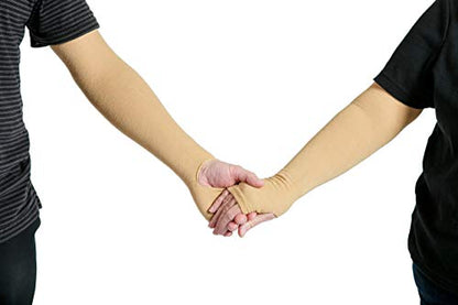 Prevent Products, Inc Elderly Skin Protector, Thin Skin & Tear Protective Arm Sleeve - Made in USA (One Pair) - color: Beige, size: 2X-Large (1 Pair)