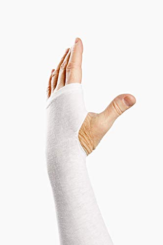 Prevent Products, Inc Elderly Skin Protector, Thin Skin & Tear Protective Arm Sleeve - Made in USA (One Pair) - color: White, size: Medium (1 Pair)