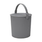 Hachiman Large Bucket, 2.6 Gallon Heavy Duty Bucket with Lid & Handle - color: New Grey, size: Large
