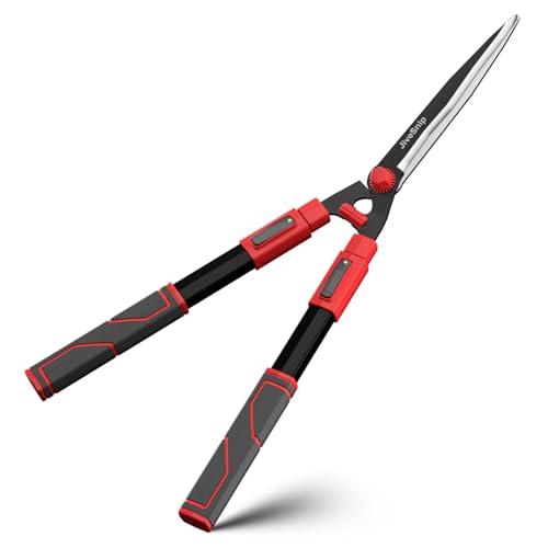 Telescopic Hedge Shears, SK5 Blades, Anti-Rust Coating