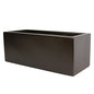 Brisbane Rectangle Fiberglass Planter Box (L:30''xW:10''xH:10'', Metallic Brown) - color: Metallic Brown, size: L:30" x W:10" x H:10"