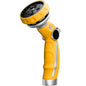 RESTMO Hose Nozzle Heavy Duty, Metal Water Hose Sprayer for Garden - color: Yellow, size: 9 Watering Patterns