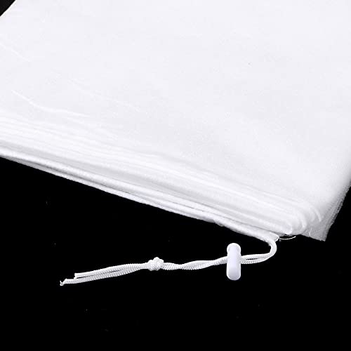 Shappy 6 Pcs Plant Covers Freeze Protection Winter Frost Blanket for Outdoor Plant Bag 31.5 x 39.4 Inch, 39.4 x 39.4 Inch Shrub Jacket with Drawstring Reusable Frost Cloth for Cold Weather Fruit Tree - size: 31.5 x 39.4 Inch, 39.4 x 39.4 Inch