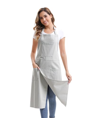 Nanxson Pottery Apron Split Leg with 3 Pockets & Adjustable Buckle - color: Khaki