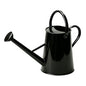 1.5 Gallon Metal Watering Can for Outdoor Plants, Large Watering Can, Black - color: Black
