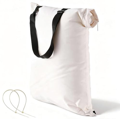 Universal Leaf Vacuum Blower Bag Bottom Debris Dump Bag, for Vacuum Leaf Blowers and Ultra Blower Rake, Compatible with Craftsman Black+Decker Husqvarna Toro Leaf Blower Bag Replacement