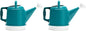 Bloem Watering Can Deluxe 2 Gallon (256 Fl Oz) Bermuda Teal Green (Pack of 2) - color: Bermuda Teal Green, size: 2.5 Gallon (Pack of 2)