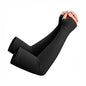 netdraw Unisex Bamboo Viscose Arm Sleeves with Thumb Hole - color: Black, size: Xxl/3x-large