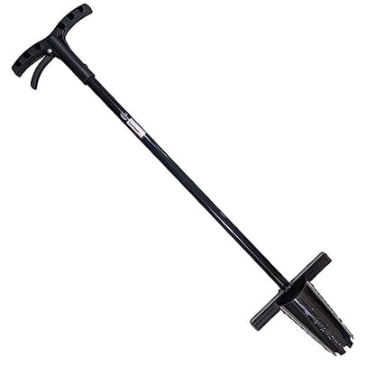 Bulb Planter Long Handle 39" Garden Tool - Walden Perfect Planter with Foot Bar for Tulips, Daffodils, Flowers - Heavy Duty Steel Bulb Transplanter Digger with Depth Markers, No Bending