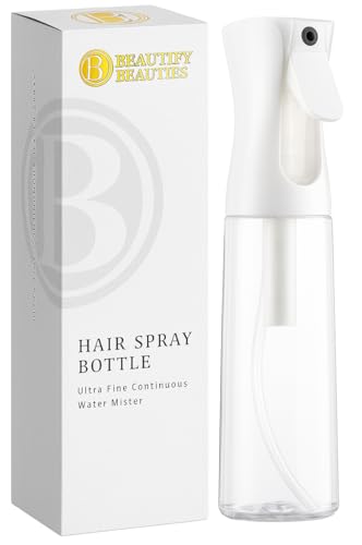 BeautifyBeauties Continuous Spray Bottle for Hair, 10.1 oz Mister Spray - color: Clear, size: 10.1 Ounces