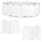 Orgrimmar Garden Edging Kit 40PCS Pound-in Interlocking White(20”x5.3”) - color: White 40PCS
