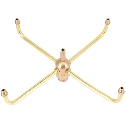 Rotating Fountain Nozzles Fountain Nozzle G1/2 Female Thread Fountain Nozzle Heads G3/4 Male Thread 4 Arm Rotate Brass Spray Head Sprinkler for Garden Pond