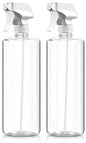 Bar5F Plastic Spray Bottles with Mixor Trigger, 32 oz, Pack of 2