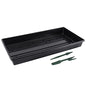 Gardzen 10 Pack Seed Trays Reusable Plant Grow Trays No Drain Holes - size: 21L x 11W x 2.4H