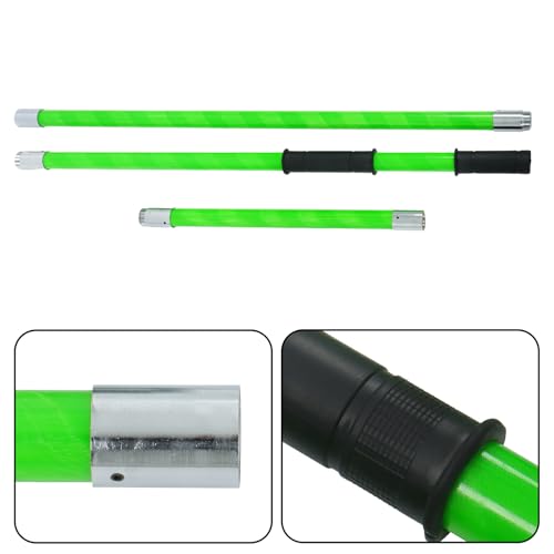 findmall 27ft Manual Pole Saw Extendable Tree Pruner Sharp Steel Blade - color: Green, size: 27ft