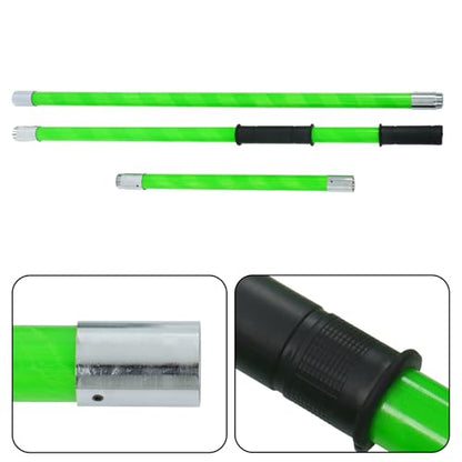 findmall 27ft Manual Pole Saw Extendable Tree Pruner Sharp Steel Blade - color: Green, size: 27ft
