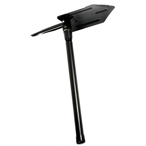 Rothco Heavy Weight Steel Handle Folding Pick & Shovel – Compact Outdoor Camping Survival Tool