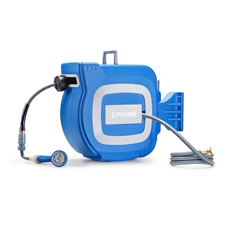 1/2 inch 100FT Retractable Garden Hose Reel Tool - color: Blue