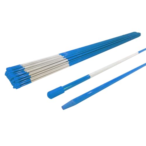 The ROP Shop (Pack of 10) Blue Snow Stakes, Driveway Markers, Poles, Rods 48" Long, 5/16 inch
