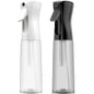 Continuous Spray Bottle for Hair, Refillable Gentle Mister (2 Pack, 10 Oz) - style: White & Black, 10 OZ