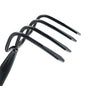 Colwelt 4 Tine Cultivator Rake 59'', 4 Prong Claw Garden Rake Long Handle