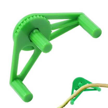 50 PCS Adjustable Plant Training Clips, Green Low Stress Support Clips for Stem Bending, Ideal for Grow Tents and Gardening - color: Green