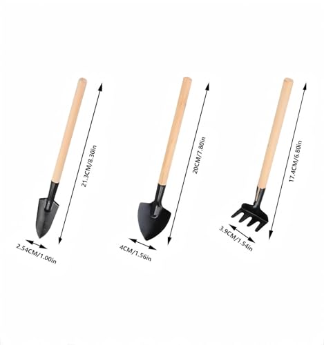 16 Pcs Mini Garden Hand Transplanting Succulent Tools Set, Miniature Planting Tool Kit, Small Gardening Tool for Indoor Succulent Bonsai, Potting, Cactus